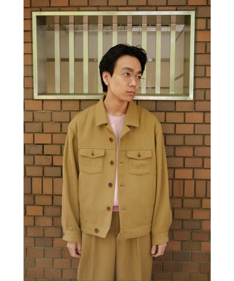 Gorsch "Limited" Vintage Serge Wool Cropped Jacket
