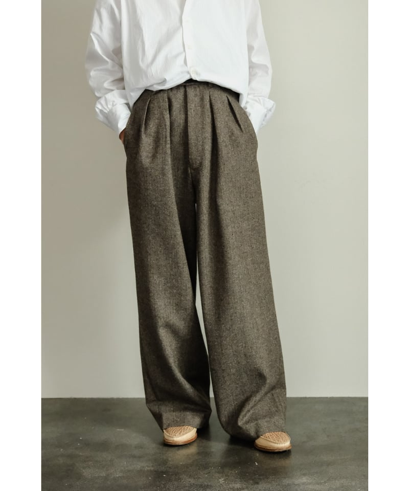 パンツ m's braque Exclusive TUCKED BAGGY PANTS m's braque