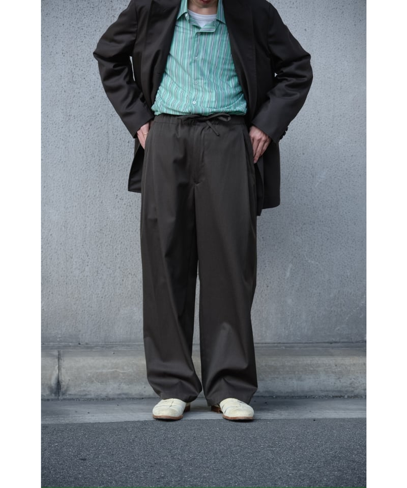 ULTERIOR CHAMBRAY SOFT GABARDINE DRAWSTRING PAN