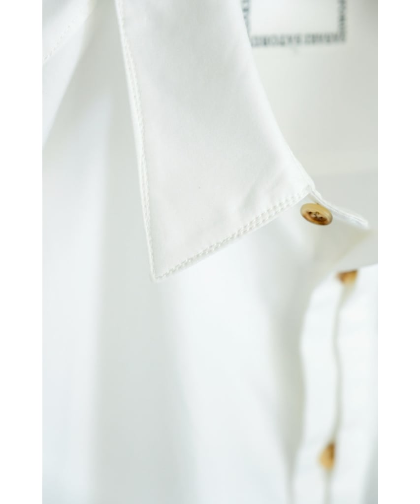新品タグ付き SATORU SASAKI コットンラップシャツドレス エクリュ SATORU SASAKI シャツワンピース 「SATORU SASAKI/サトルササキ