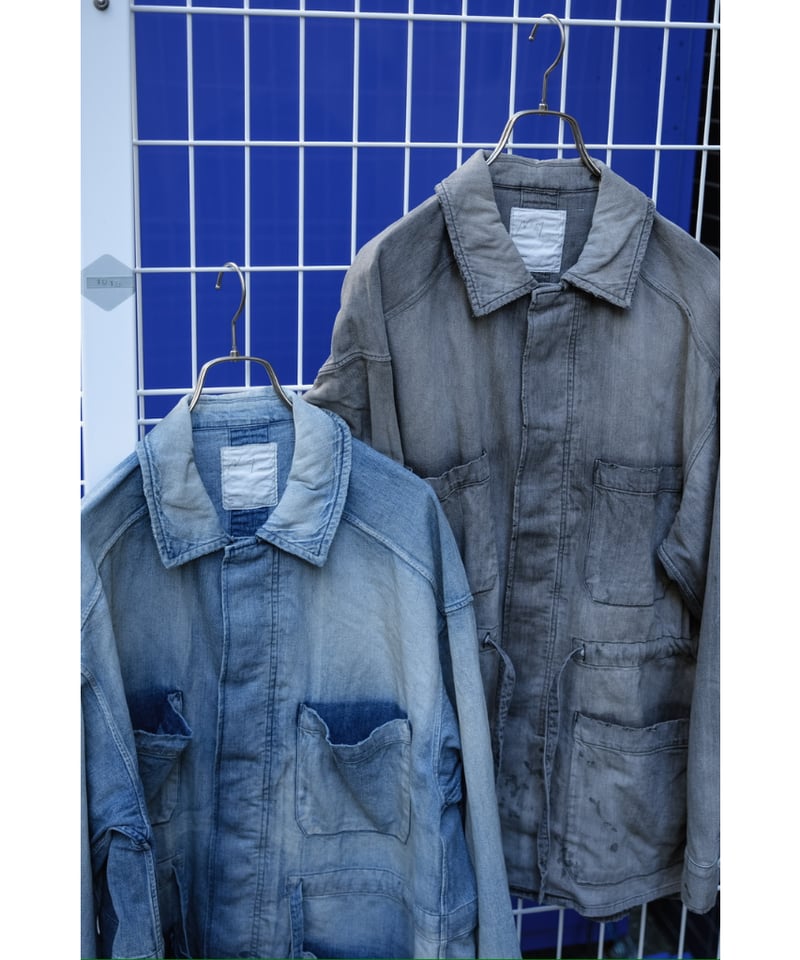 ANCELLM AGING DENIM SHIRT JACKET | MusterWerk Sud. ANCELLM AGING DENIM SHIRT JACKET | MusterWerk Sud.