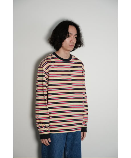 KANEMASA PHIL. 36G Multi Border L/S Tee