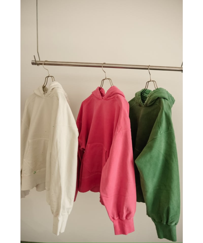 ANCELLM DYED DAMAGE HOODIE | MusterWerk Sud.