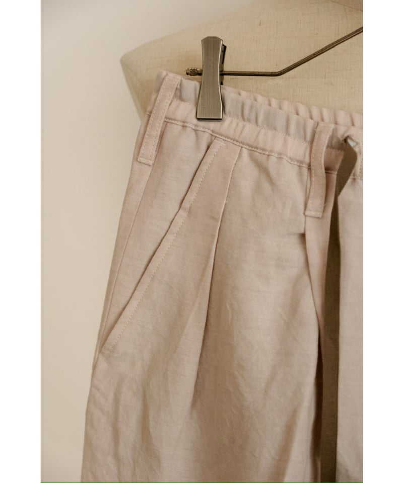 ANCELLM W/L WIDE EASY TUCK SLACKS | MusterWerk