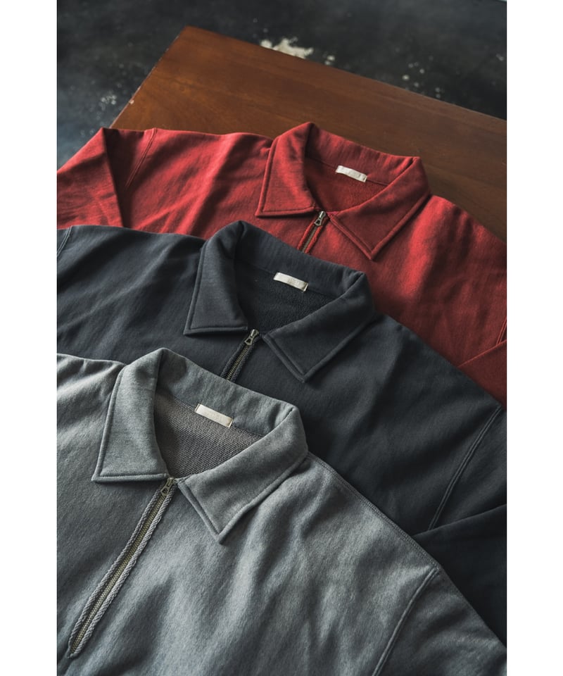 ULTERIOR FADED SILKY TERRY RW HALF ZIP P/O | Mu