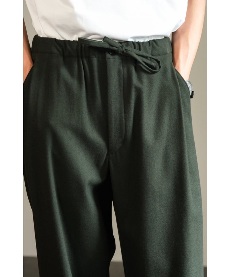 ULTERIOR SUPER FINE WOOL CHECKED DRAWSTRING PAN