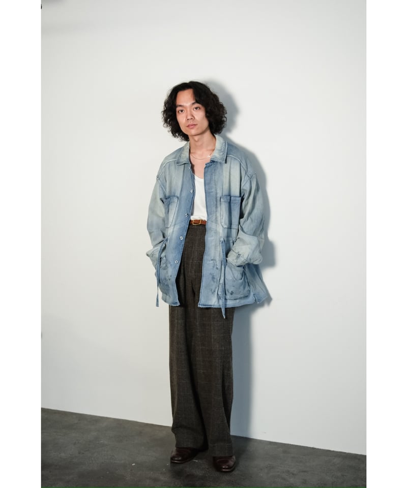 ジャケット・アウター ancellm 24aw AGING DENIMSHIRTJACKET ANCELLM 24AW AGING DENIM SHIRT JACKET