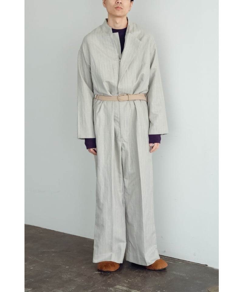 m's braque ASYMMETRIC ONE-SIDE LAPEL JUMP SUIT