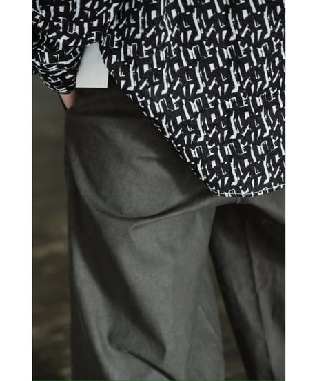m's braque TUCKED BAGGY PANTS