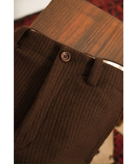 Gorsch the merry coachman Round York Wide Ridge Wool Trousers