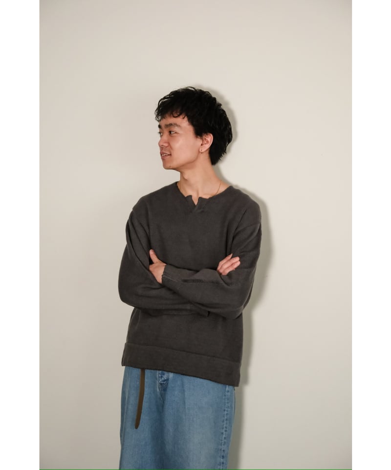 即完売　obfer 25ss Skipper Pullover ANCELLM / S/C SKIPPER PULLOVER -GRAY – and father