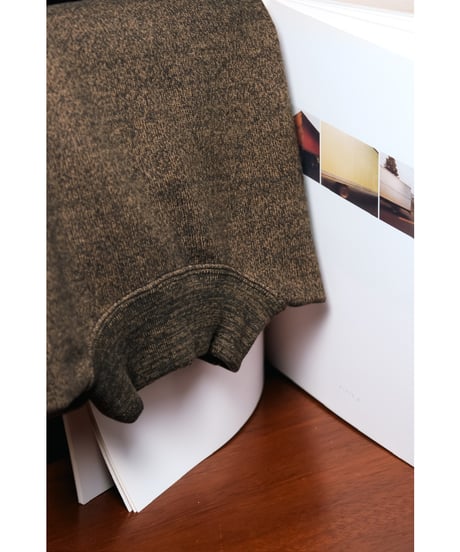 Olde Homesteader RUSTIC JERSEY BOTTOLE NECK SWEATER