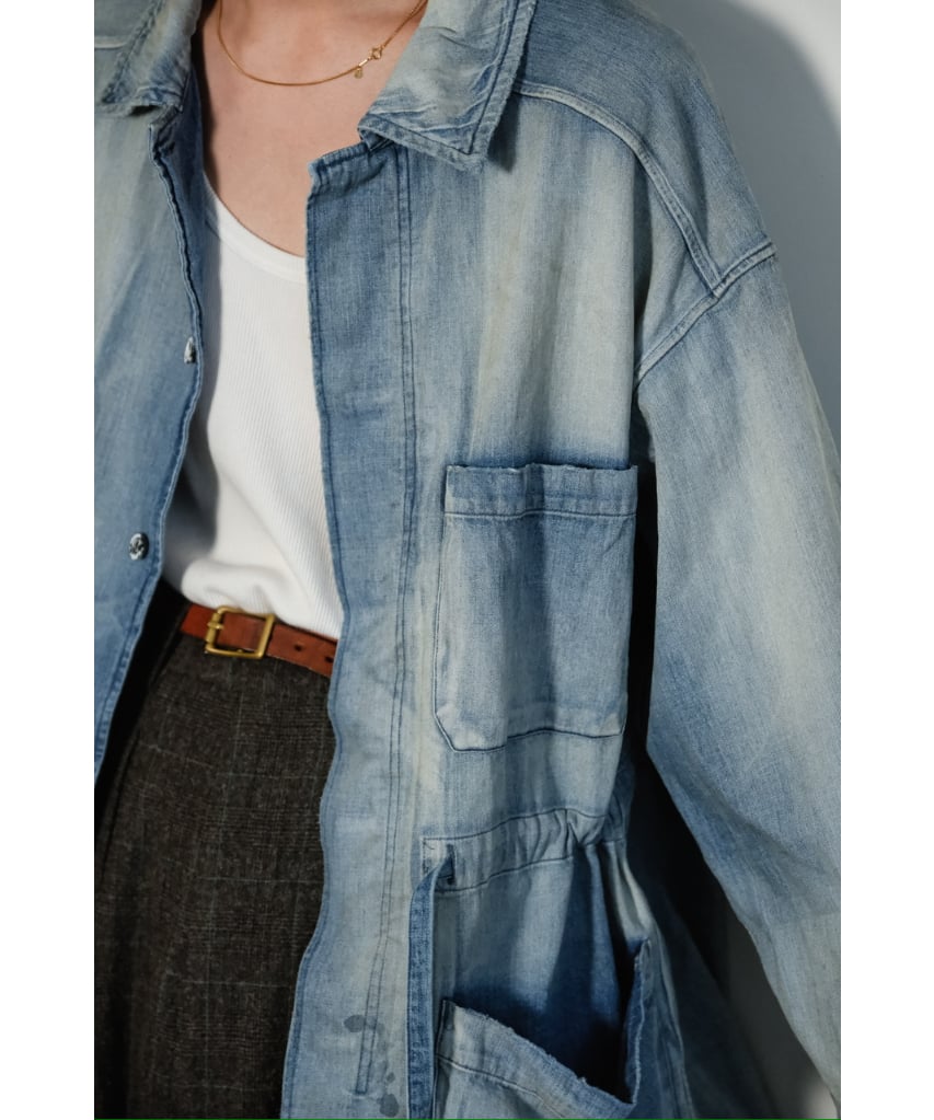 ANCELLM AGING DENIM SHIRT JACKET | MusterWerk Sud. ANCELLM AGING DENIM SHIRT JACKET | MusterWerk Sud.