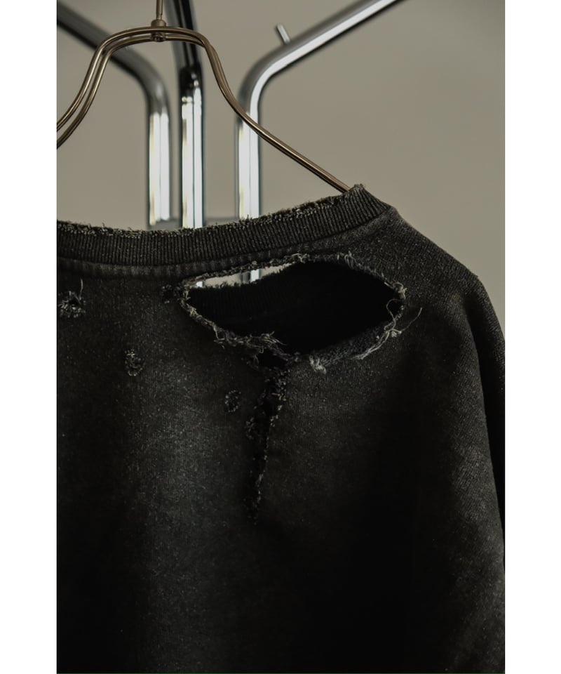 ANCELLM CRASH UNEVEN OVER SWEAT SHIRT | MusterW ANCELLM CRASH UNEVEN OVER SWEAT SHIRT | MusterW