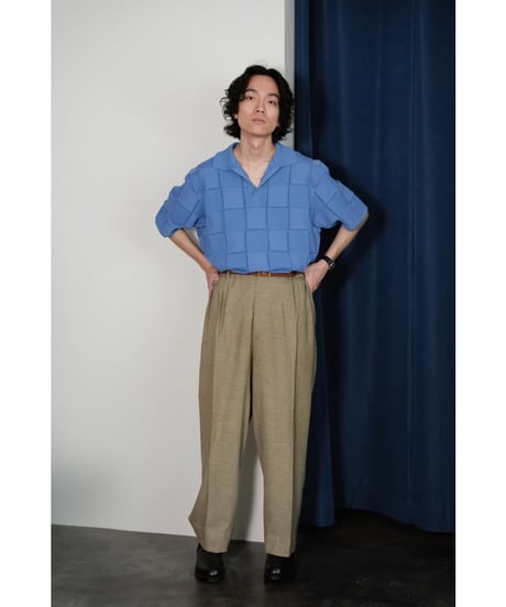 USED Hound's Tooth Wide Trousers