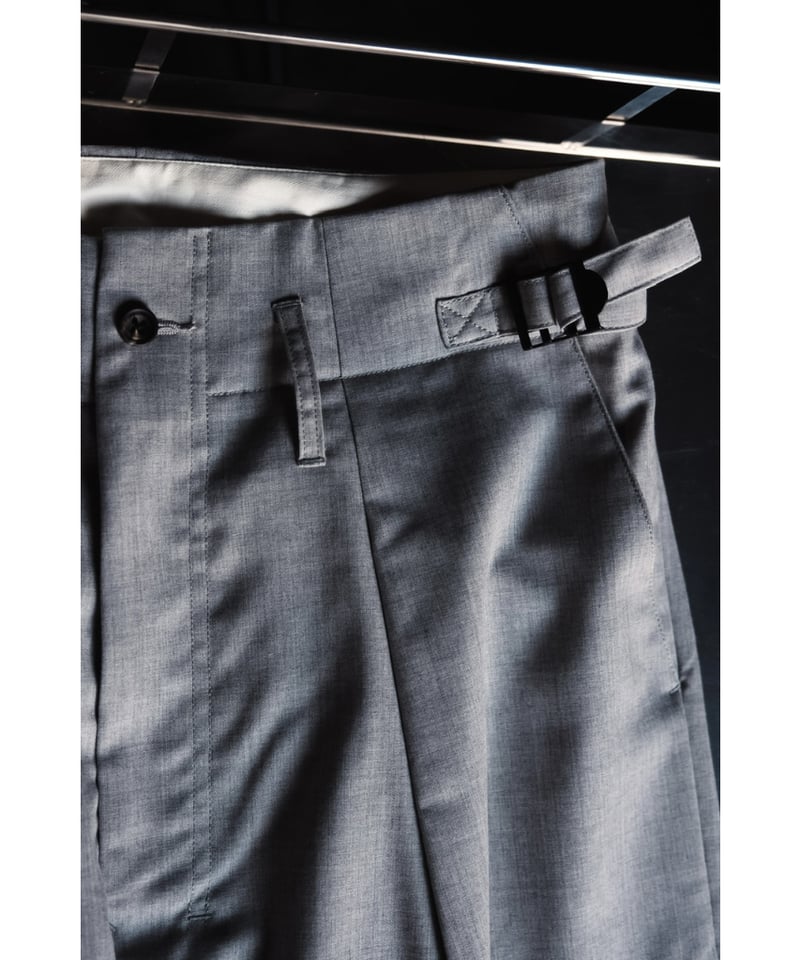ANCELLM WOOL DAMAGE WIDE SLACKS | MusterWerk Sud.