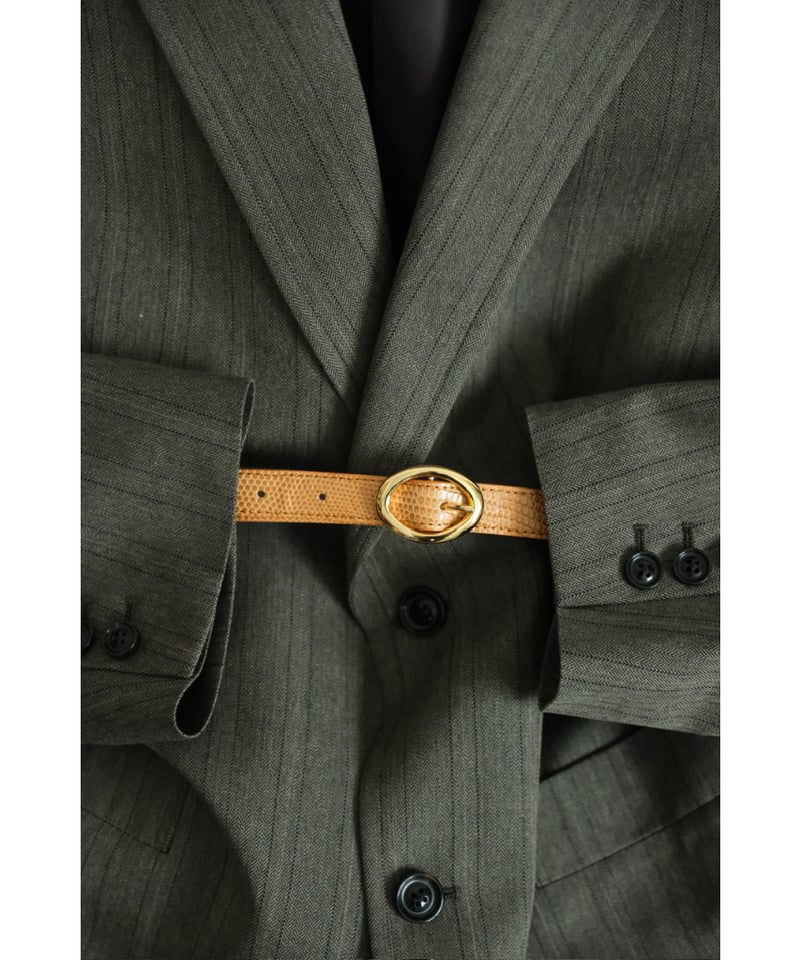 BISOWN LIZARD OVAL BELT | MusterWerk Sud.