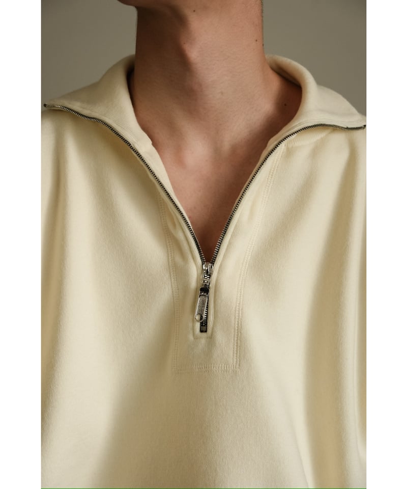 Olde H & Daughter WOOL KNIT TRACK HALF ZIP | Mu