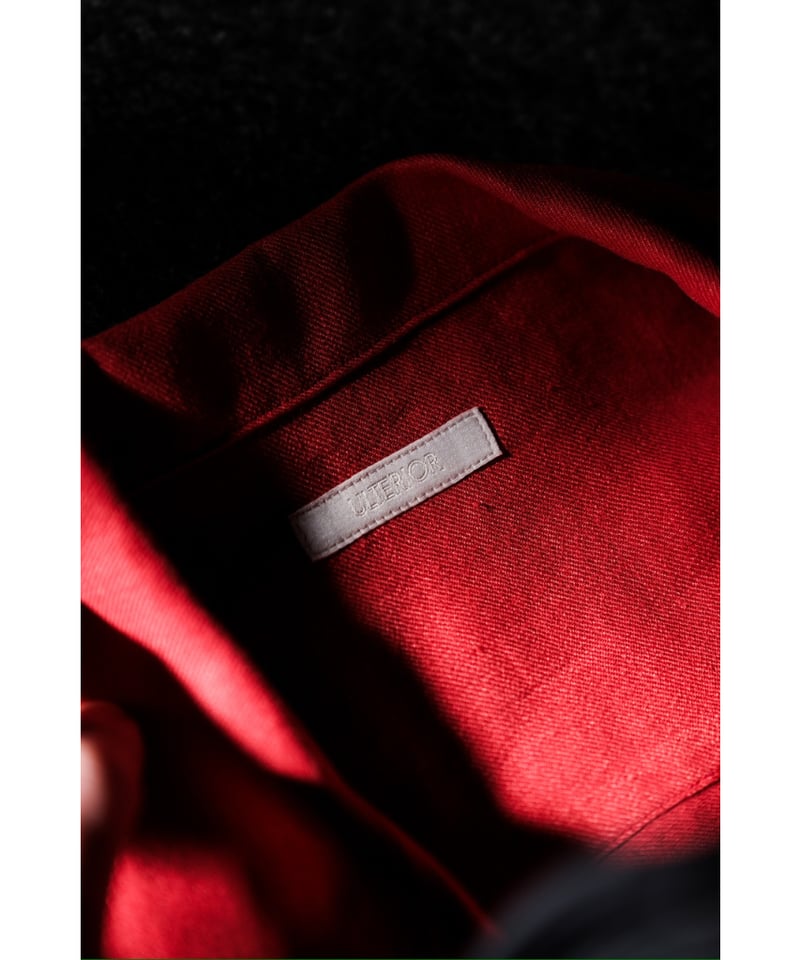ULTERIOR L/R TWILL OPEN COLLAR SHIRT | MusterWe ULTERIOR L/R TWILL OPEN COLLAR SHIRT | MusterWe