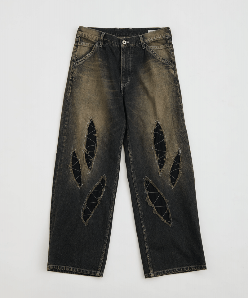 ENCOMING SLASHED DENIM TROUSER | MusterWerk Sud. ENCOMING SLASHED DENIM TROUSER | MusterWerk Sud.