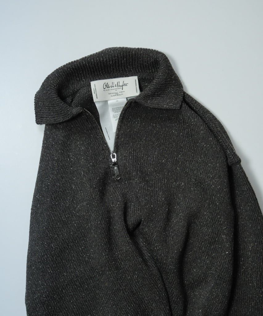 トップス Olde H & Daughter SILK COTTON HALF ZIP Olde H & Daughter SILK COTTON HALF ZIP P/O | Mu