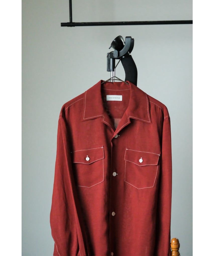 ENCOMING レッドシアーシャツ ENCOMING レッドシアーシャツ - メルカリ