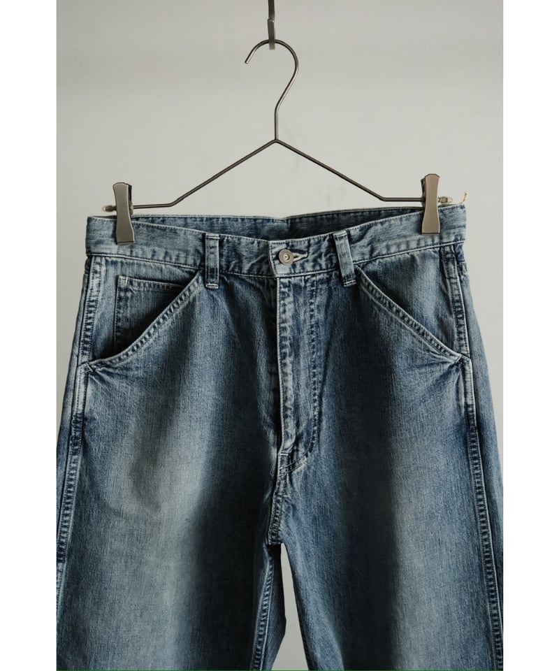 ULTERIOR FADED LIGHT DENIM PAINTER PANTS | Must