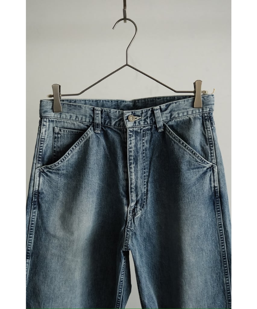 ULTERIOR FADED LIGHT DENIM PAINTER PANTS | Must