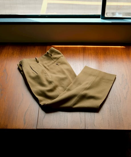 Gorsch "Limited" Vintage Serge Wool 2 Tuck Wide Trouser