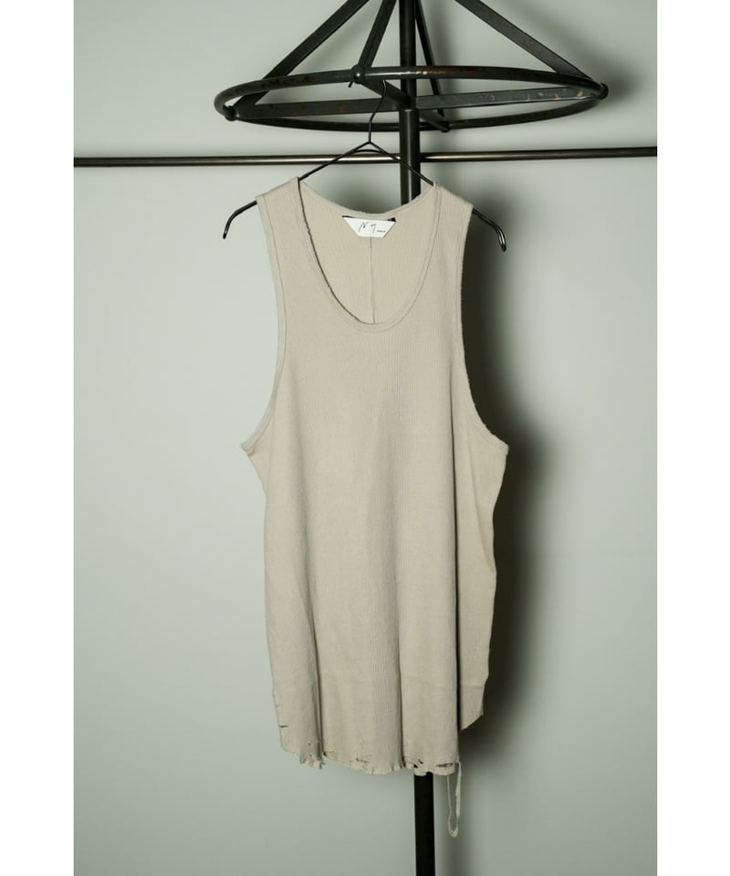 ANCELLM DAMAGE WAFFLE TANK TOP | MusterWerk Sud.