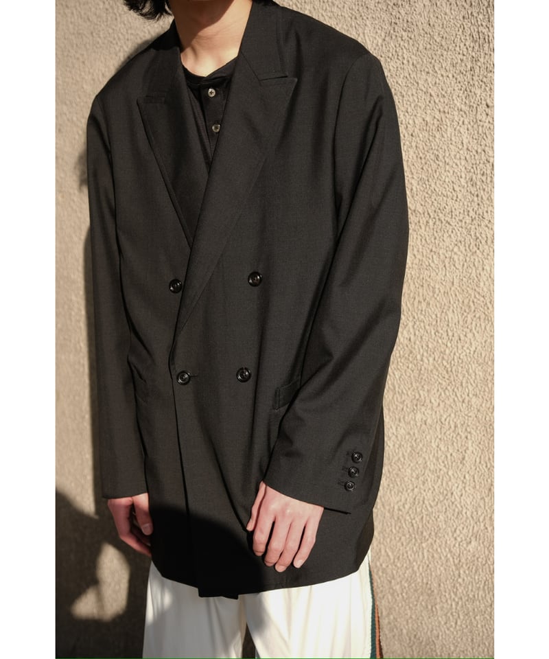 ULTERIOR SUPER FINE WOOL TROPICAL DB JKT | Must ULTERIOR SUPER FINE WOOL TROPICAL DB JKT | Must