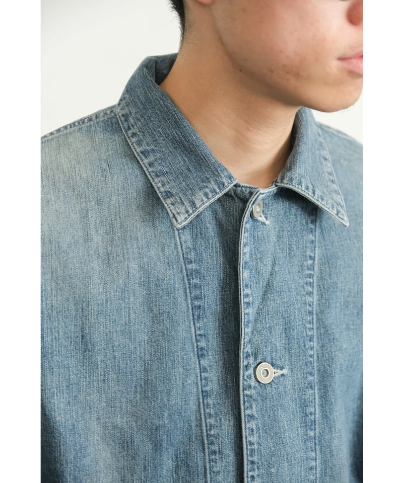 ULTERIOR　DENIM COVERALL サイズ3 ULTERIOR FADED LIGHT DENIM COVERALL | MusterWer