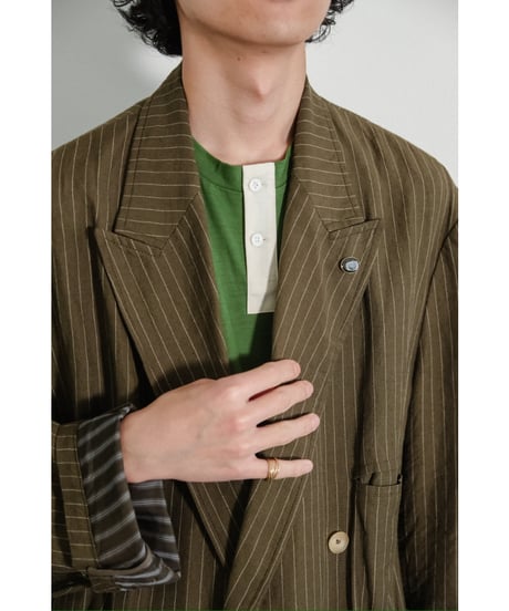 un/unbient "Exclusive" WASHABLE WOOL NO-SLEEVE HENLY NECK