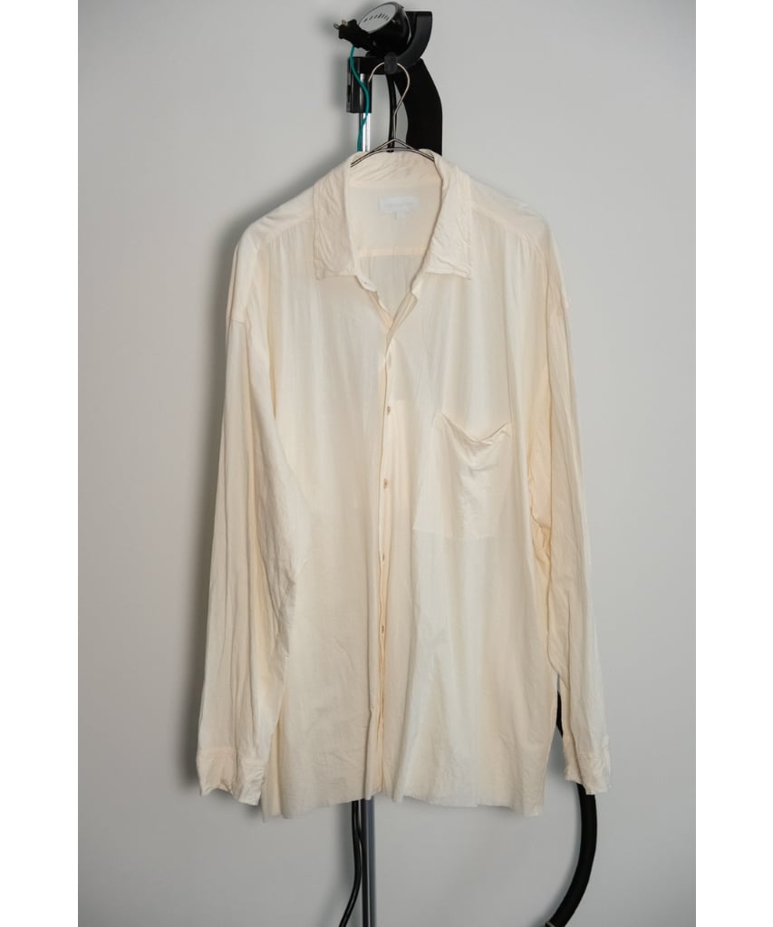 トップス KANEMASA PHIL.46G Artisan L/S Shirt ecru KANEMASA PHIL. 46G Artisan Shirt | MusterWerk Sud.