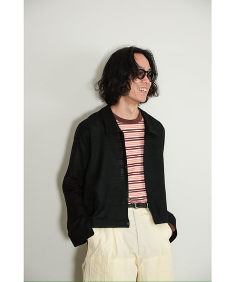 KANEMASA PHIL. 36G Multi Border L/S Tee
