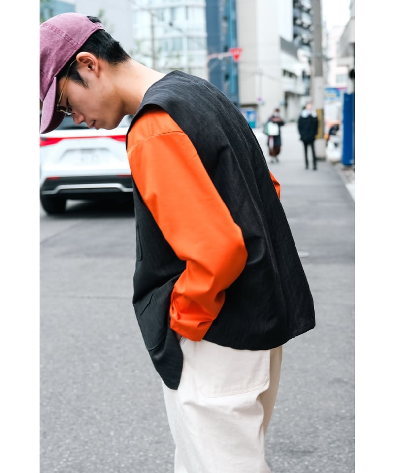 未使用級✨BISOWN ビソウン 24AW WOOL BASQUE TEE 3