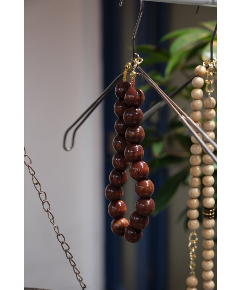 m's braque TRICOLOR CODES WOODS NECK LACE | Mus