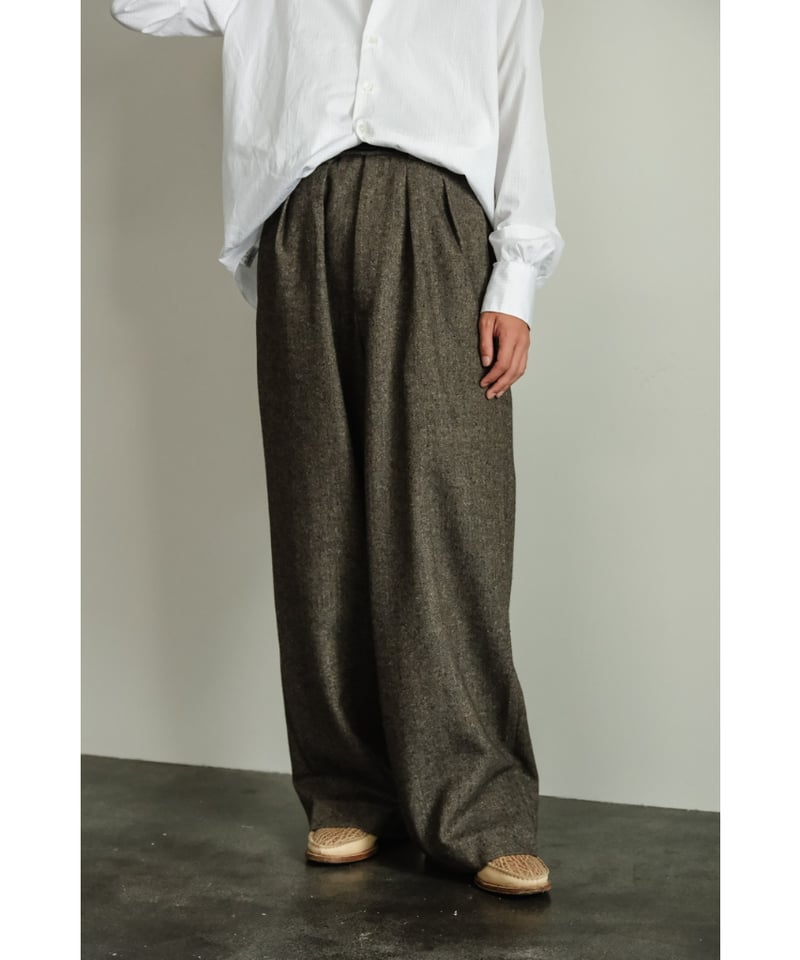 m's braque TUCKED BAGGY PANTS | MusterWerk Sud.