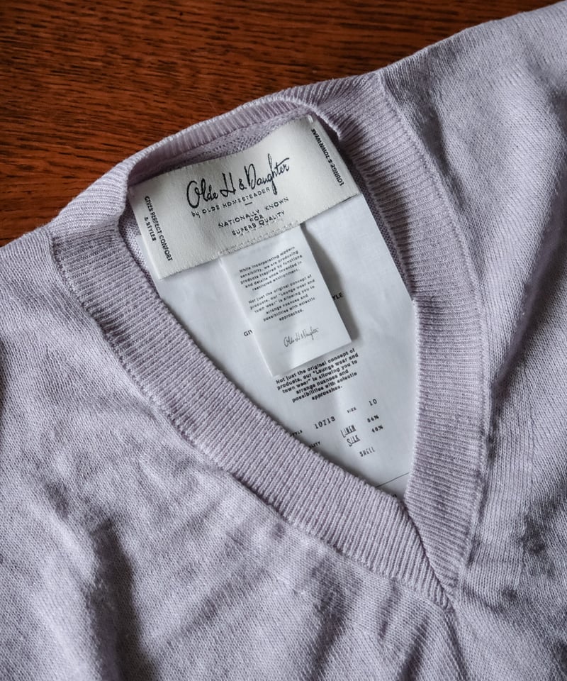 Olde H & Daughter LINEN / SILK PLAIN STITCH V N