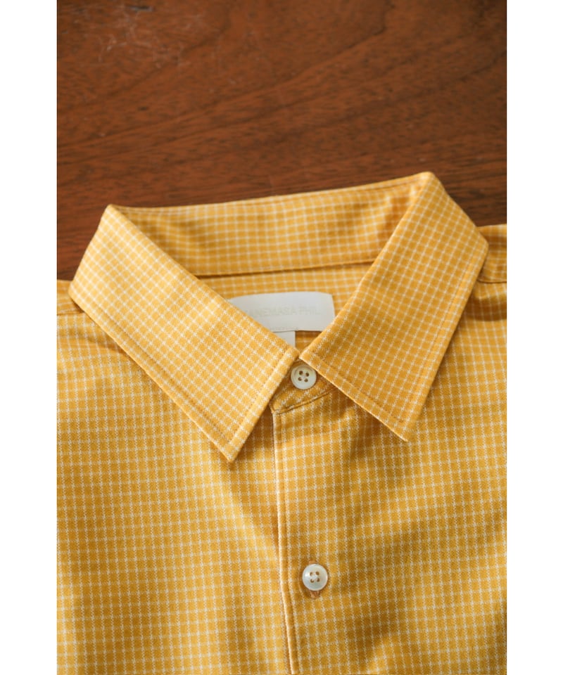 philme airy check shirt フリーサイズ 新品未開封品 KANEMASA PHIL. - 36G Atomoshere Check Shirt / シャツ / WHITE