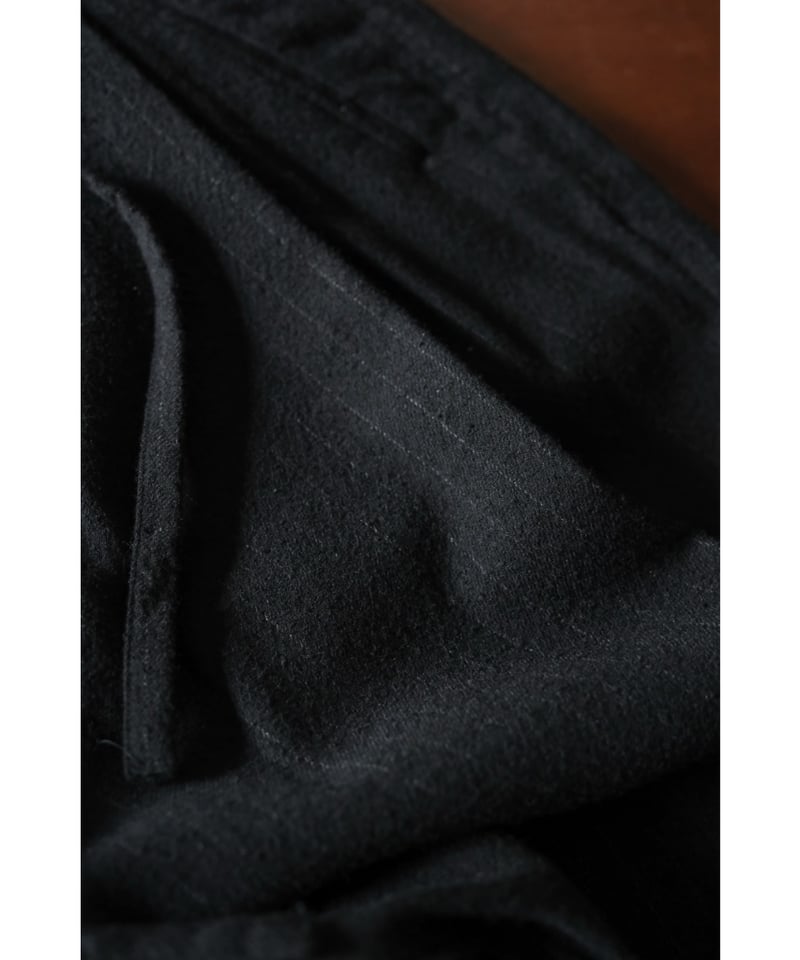 ULTERIOR WASHED WOOL SILK STRIPE DRAWSTRING PAN