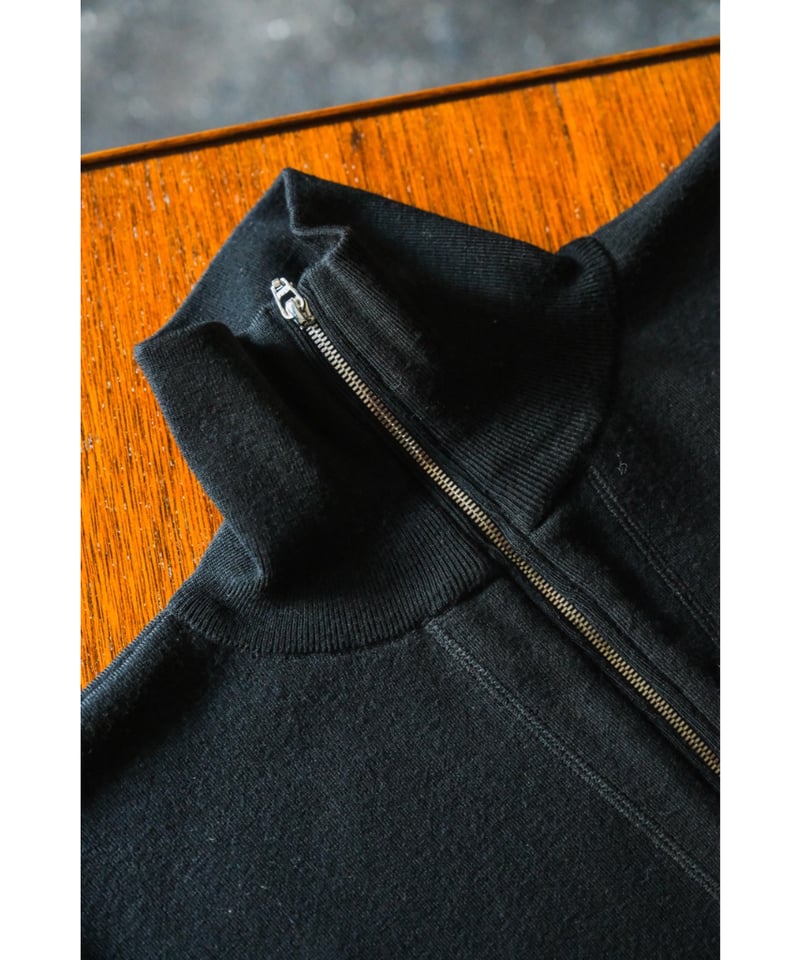 Olde H & Daughter WOOL KNIT TRACK HALF ZIP | Mu