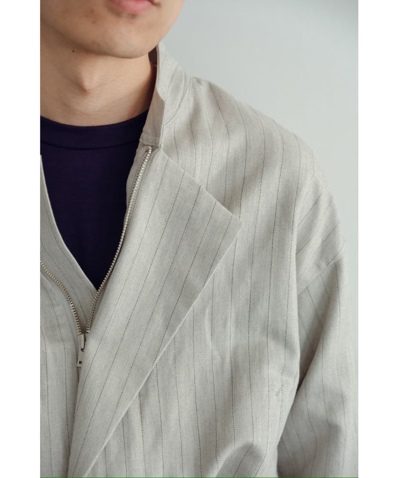 m's braque ASYMMETRIC ONE-SIDE LAPEL JUMP SUIT