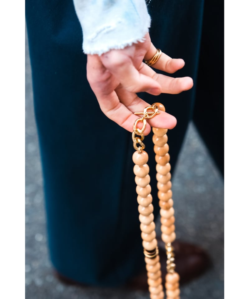 完売品 m's braque WOODS & LS NECKLACE m's braque】WOODS & METALS NECKLACE / Natural & Metals – TOKIS