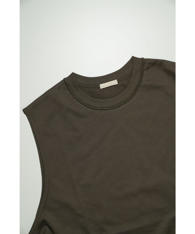 ULTERIOR SUVIN SUEDED TENJIKU SLEEVELESS TEE |