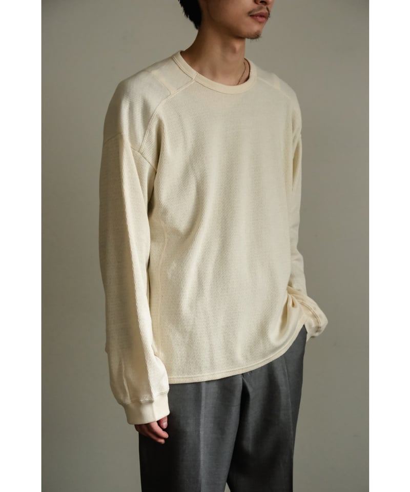 ANCELLM WAFFLE CREW NECK LS | MusterWerk Sud.