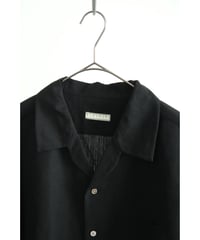 Gorsch Wool Linen Wide Silhouette Open Collar S