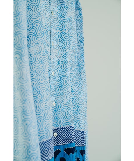 PERIOD FEATURES Block Print Long Shirts