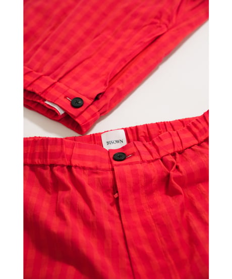 BISOWN "Exclusive" COTTON HIDDEN CHECK EASY SHORTS