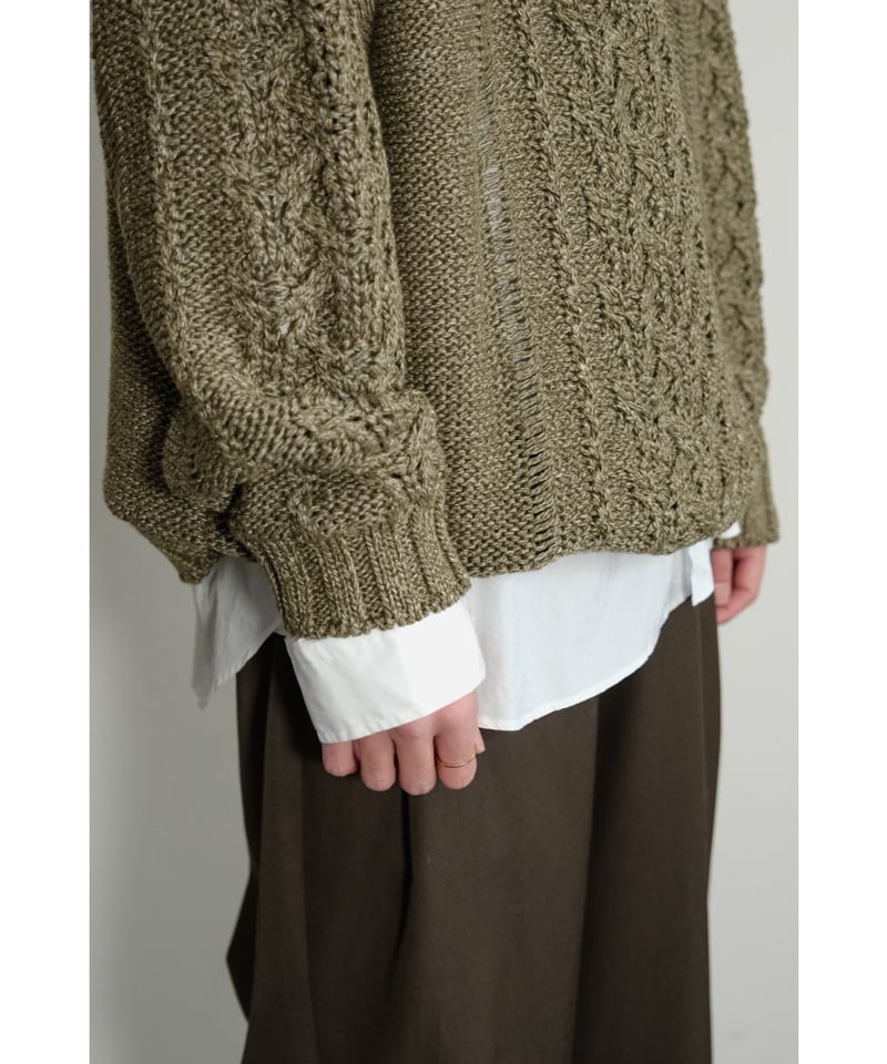 【送料無料】25ss OLDe H & Daughter リネンシルク ニット Olde H & Daughter 25SS SILK LINEN P/O